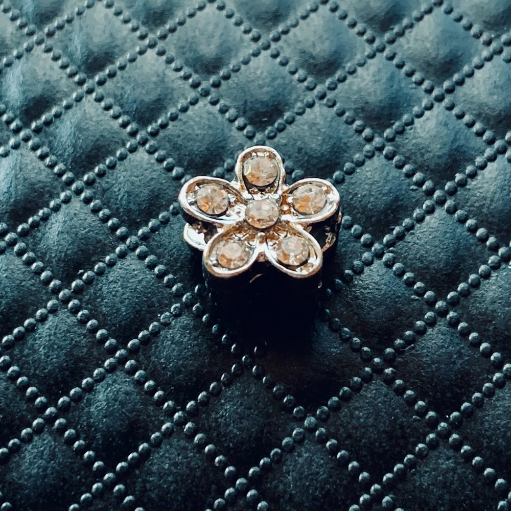 Crystal Flower European Bracelet Charm